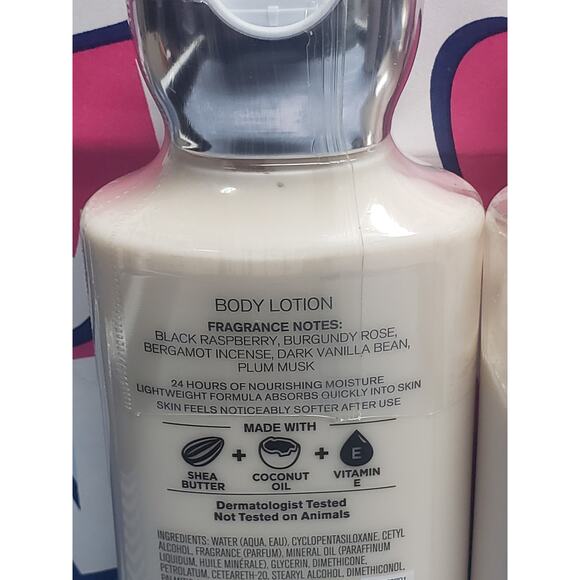 BBW Dark Kiss Daily Nourishing Body Lotion 24 Hour Moisture 2 Pack - Picture 2 of 2